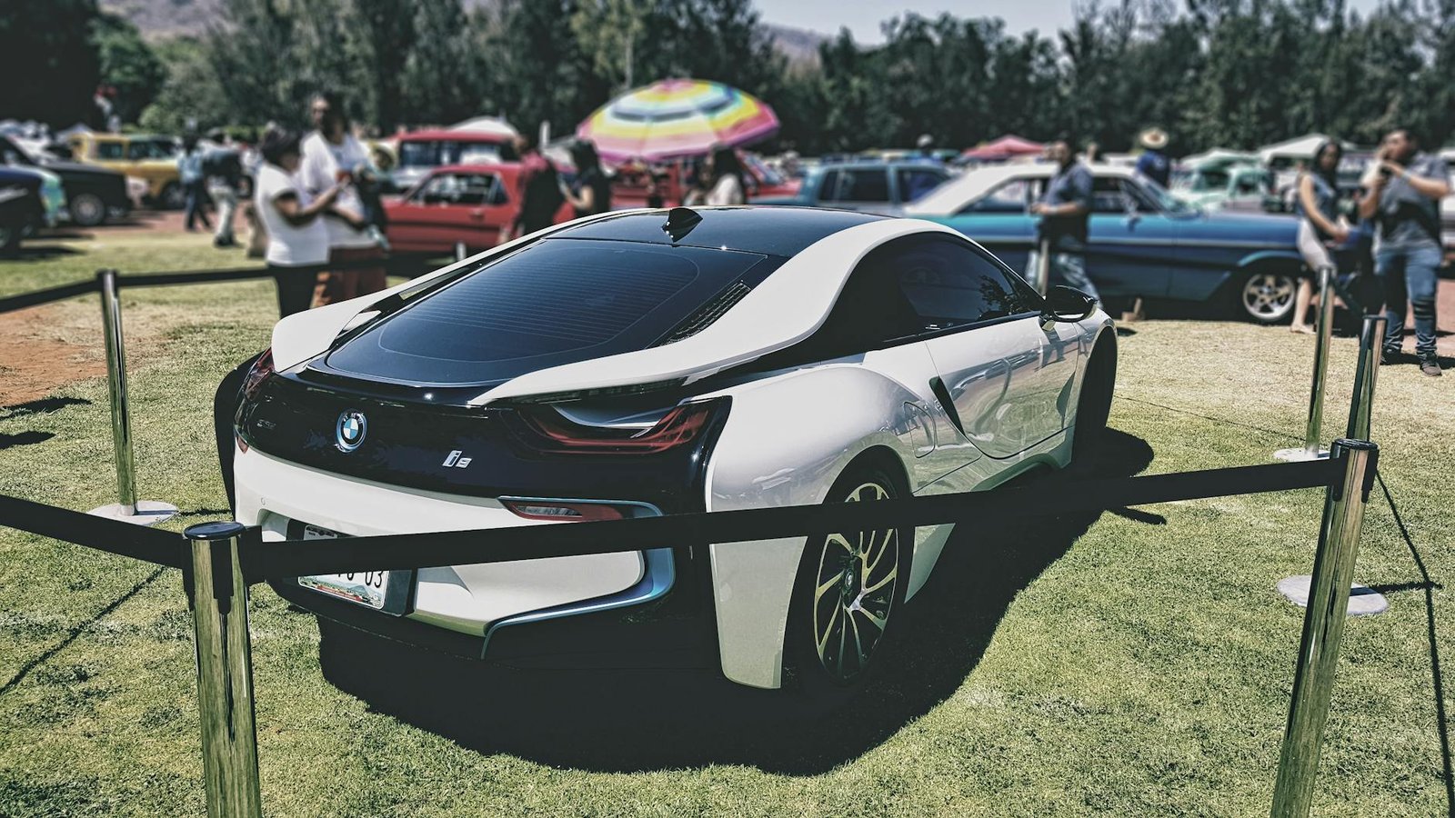 white and black bmw luxury car